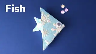 How to Fold a Perfect Origami Fish in a Minute! #fish #origami