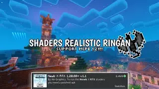Top 1 Shaders Realistic Ringan || MCPE 1.21 || Support in Low-end Device || NewB X RTX #shaders#mcpe