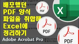 [Adobe Acrobat Pro] 배포했던 PDF 양식 파일을 취합해 Excel에 정리하기