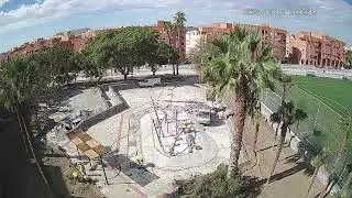 MONTAJE DE LOS JUEGOS INFANTILES DE LA PLAZA DE SAN BLAS