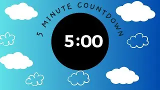 5 MINUTE CLEAN UP TIMER - with upbeat music and colourful visuals