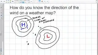 Weather: Determining Direction of Wind on Weather Map