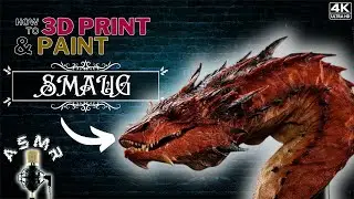 3D Printing Timelapse, ASMR & Painting Tutorial:🔥Smaug🔥 Comes to Life with the Anycubic Kobra 2 Pro!