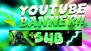 How To Make A YouTube Banner!! -EASY & FREE-