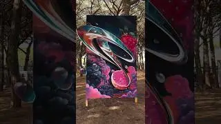 THIS GRAFFITI IS OUT OF THIS WORLD 🌍 #graffiti #streetart #shorts
