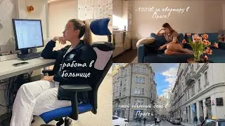 День из жизни в Праге: работа в больнице, просмотр квартиры, учеба (vlog 21)