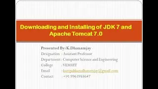 Installing and Configuring JDK and Apache Tomcat Web Server
