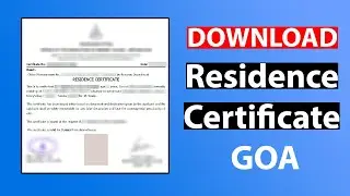 Download Residence Certificate Goa