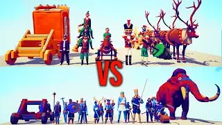 CHRISMAS TEAM VS EVERY TEAM 1 | TABS - Totally Accurate Battle Simulator