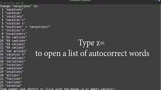 Checking spellings in Vim