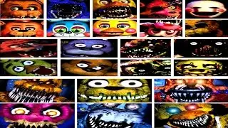 The History of Five Nights at Freddy's 1, 2, 3, and 4 Jumpscares (Loud Audio Warning)
