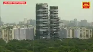 Twin tower destroyed in Noida #twintowers