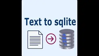 Text to Sqlite