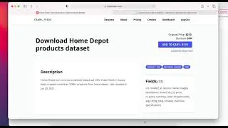 Home Depot products dataset