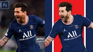 Speed Art Lionel Messi into Vector Art | using Adobe Photoshop