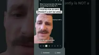 The 3 most uncommon things I've learned after getting 5million views posting every day for 1 month