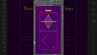 EASY Wireframe Diamond Shape in Adobe Illustrator