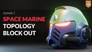 Blender Space Marine Helmet Modelling Tutorial | Episode 1