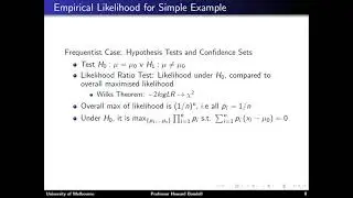 Howard Bondell - Bayesian inference using estimating equations via empirical likelihood