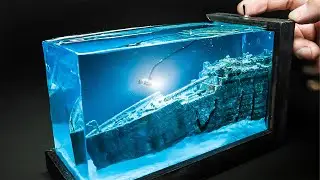 TITANIC WRECK discovered by submarine DIORAMA/ How to make/ DIY