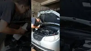 Первая замена масла после капиталки Хендай Элантра HD Life g4 #automobile #ремонт #shorts