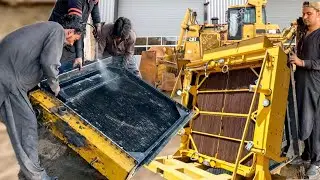 How to Clean & Flush Caterpillar Radiator After Oil Mixed with Coolant Due to Blown Head Gasket