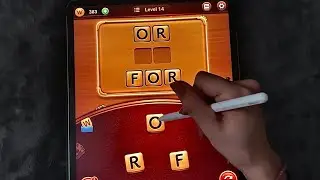 😴 iPad ASMR - Word Connect puzzles  - writing sounds - clicky whispers
