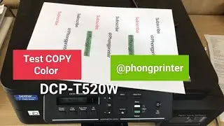 Test Copy Color - BROTHER DCP T520W Printer (p3) @Phongprinter 