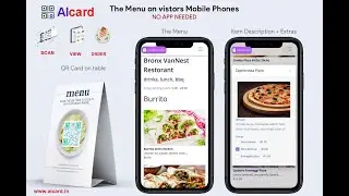 Create a Digital QR menu for your Restaurant or Bar. Their mobile is your menu now!