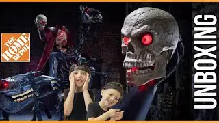 Knight Dullahan unboxing setup and demo | Home Depot Halloween animatronic 2024