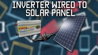 Inverter wired directly to solar panel