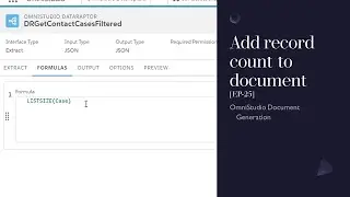 Add record count to DataRaptor to display in OmniStudio document generation [EP-25]