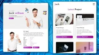 How To Make A Portfolio Website Using HTML CSS JS ||  Complete Responsive Website Design