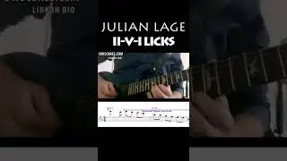 WHOLE-TONE SCALE lick over II V I by Julian Lage