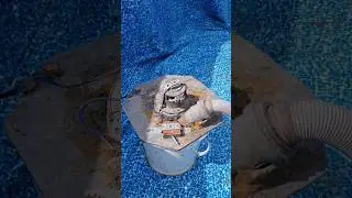 Чистка бассейна после зимы 🫧🧼🪣 Самодельный пылесос для воды.