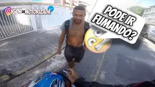 NÃO DEIXEI IR FUMANDO NA MOTO!!