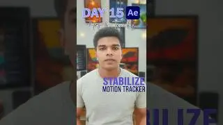 Day 15 After Effects Trips and Tricks \Stabilize Motion Tracker \#gb_creation #adobeaftereffects