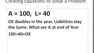 Using Equations to Solve a Problem