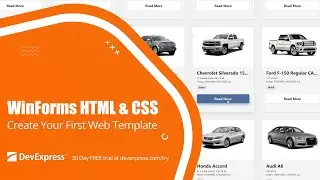 WinForms HTML CSS: Create Your First Template using DevExpress.