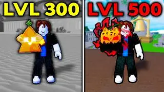 Noob To MAX But EVERY 100 Levels I Eat A New Fruit.. (Blox Fruits)
