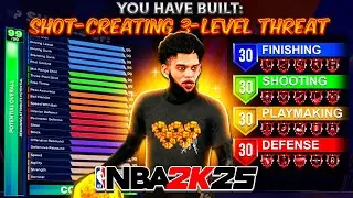 BEST GUARD BUILD ON NBA 2K25! 99 3PT+ DEFENSE! FASTEST SPEEDBOOSTING GUARD! BEST BUILD NBA 2K25!