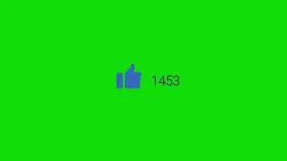 Like Counter (Facebook/Youtube) - 4K Green Screen FREE DOWNLOAD