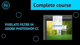 How to Use Pixelate Filter in Adobe Photoshop CC