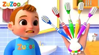 Família dos Dedinhos Bons Hábitos Rotina de Escovação dos Dentes ZuZoo em Português Canções Infantis