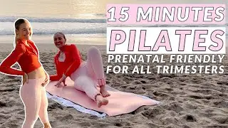 15 Min Prenatal Pilates // Pregnancy Pilates Class, Pilates for Fit Pregnancy