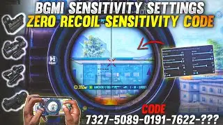 NEW UPDATE 3.3 !!🔥BEST SENSITIVITY CODE+CONTROL SETTINGS BGMI/PUBG MOBILE | BGMI AFTER UPDATE 3.3
