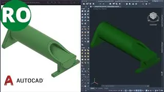 AutoCAD 3D | Exercițiu pentru Nivel Intermediar 10 | Limba română