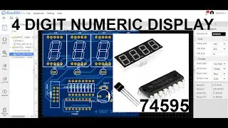 4 Digit Numeric Display Board for Arduino,Nodemcu,Raspberry Pi | Circuit, Code & Hardware in EasyEDA