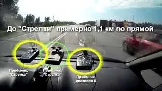 Тест радар-детекторов: обнаружение Стрелки и реакция на муляж