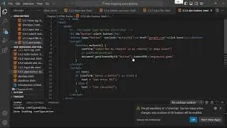 creating alert button using html and javascript